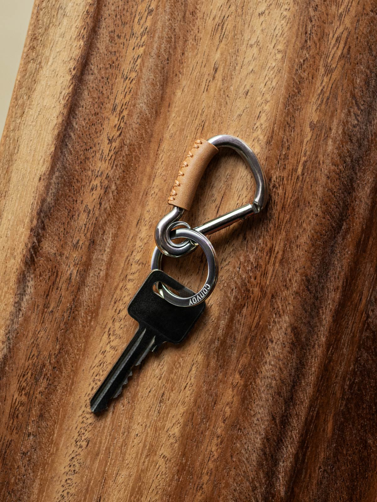 Carabiner Keychain - Sand